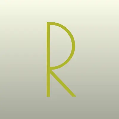 R-студия массажа, лого-визитка